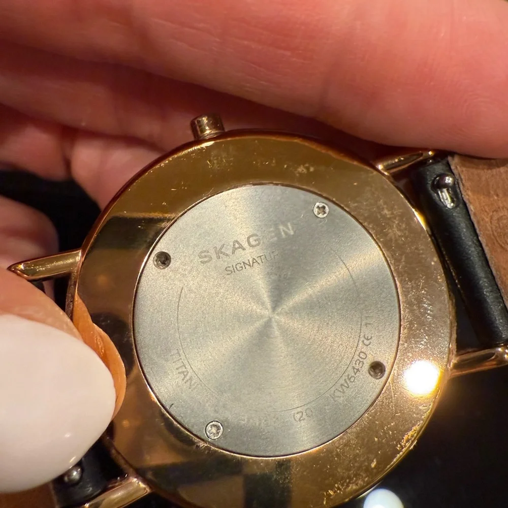 Skagen Signatur SKW6430, Black and Gold with White Face